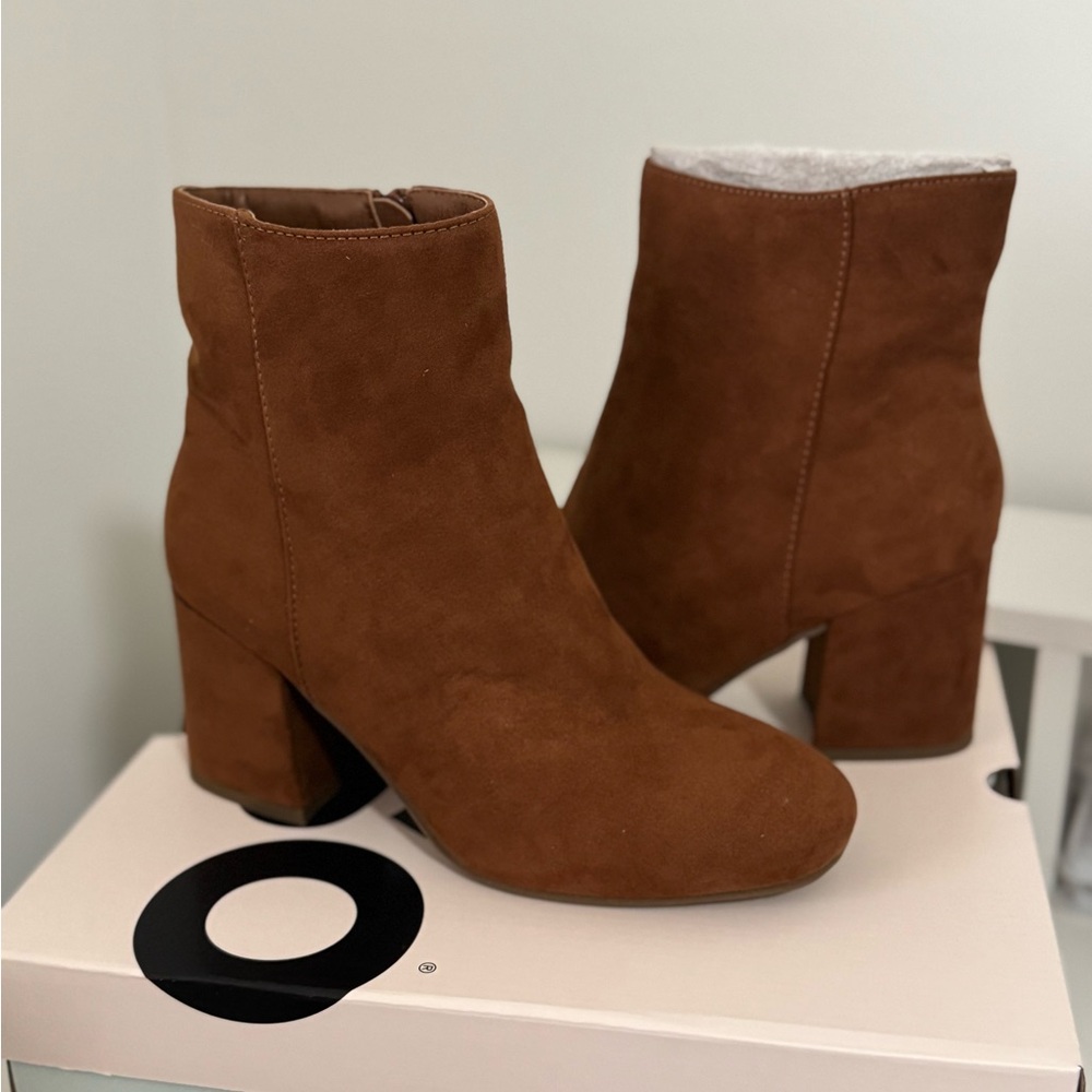 Brown Suede Ankle Boots